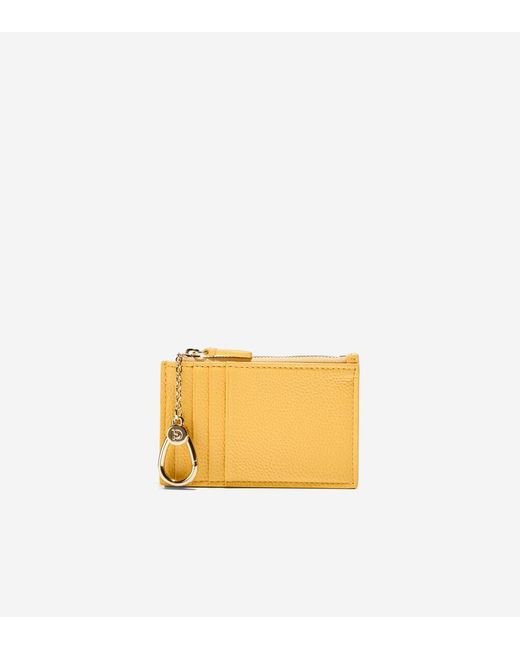 Cole Haan Yellow Card Case With Zip