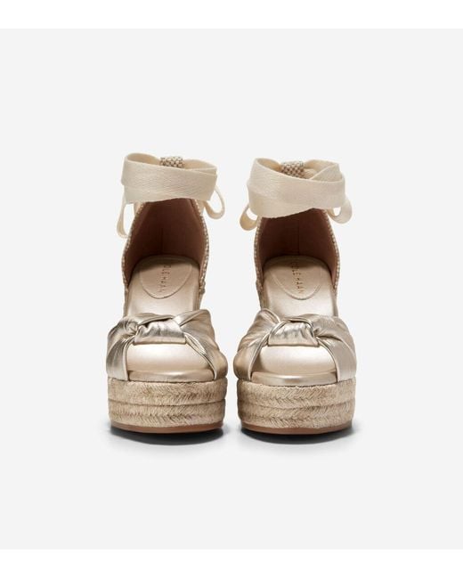 Cole Haan Metallic Women's Cloudfeel Hampton Wedge Sandals