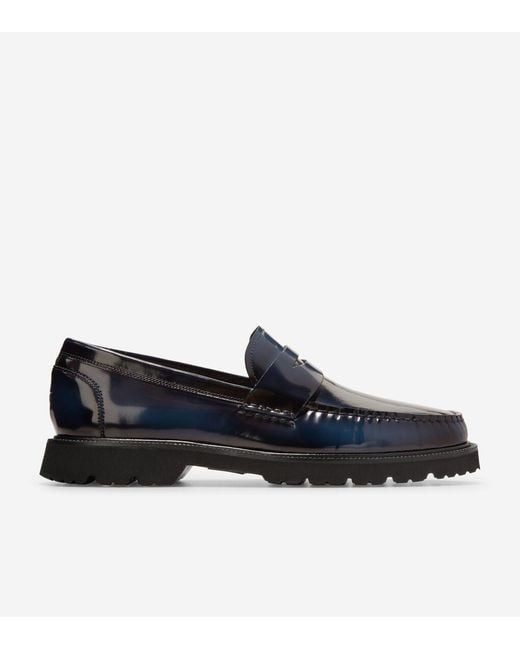 Cole Haan Blue Men's American Classics Penny Loafers for men