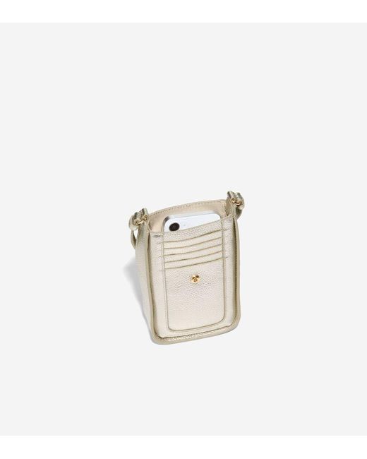 Cole Haan White Mini Phone Crossbody Bag