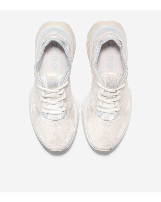 Cole Haan White Women's 5.zerøgrand Embrostitch Running Shoes