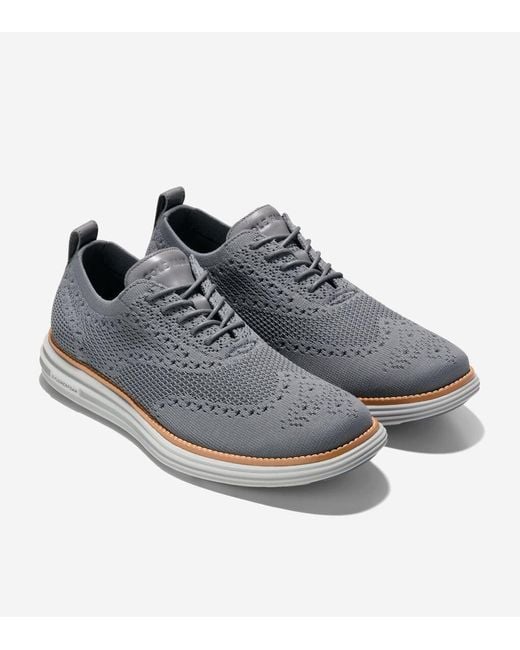 Cole Haan Gray Men's Øriginalgrand Remastered Stitchlitetm Oxfords for men