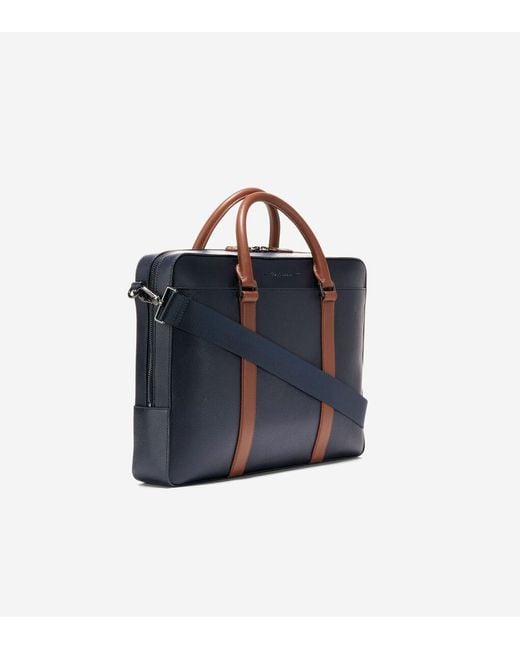 Cole Haan Blue Triboro Briefcase for men