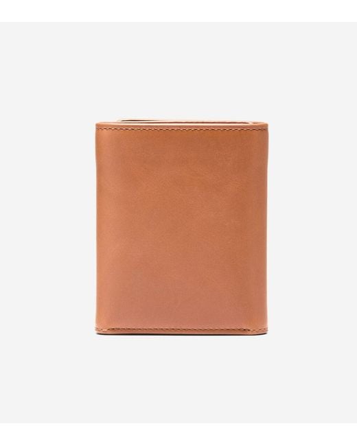Cole Haan Brown Men's Leather Trifold Wallet for men