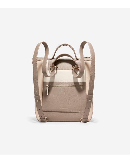 Cole Haan Natural Grand Ambition Small Convertible Luxe Backpack