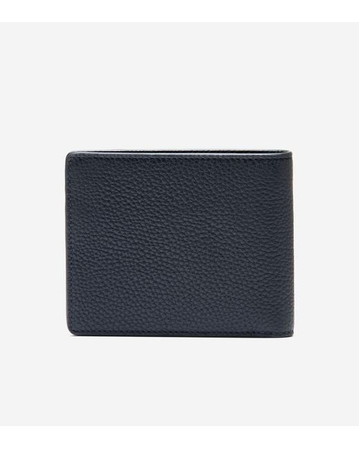 Cole Haan Blue Men's Triboro Leather Wallet for men