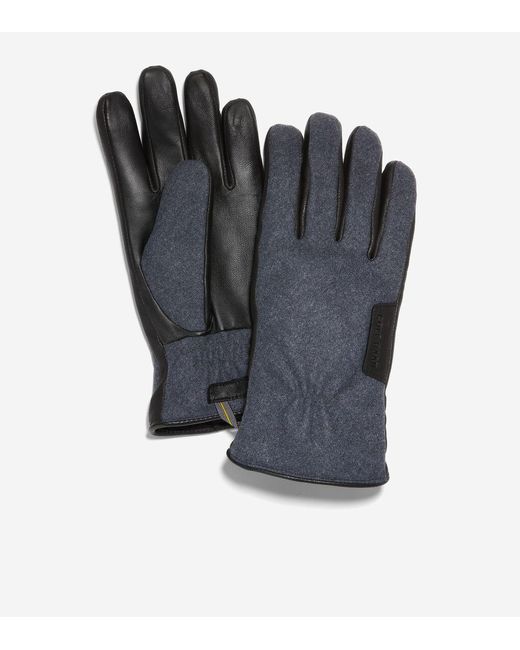Cole Haan Blue Zerøgrand Wool Glove for men