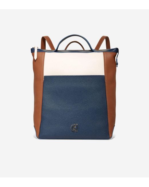 Cole Haan Blue Grand Ambition Convertible Luxe Backpack