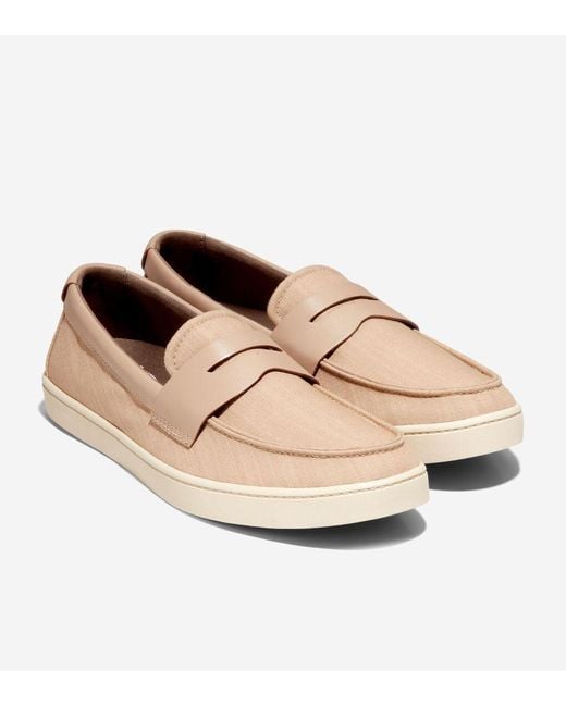 Cole Haan Natural Men's Canvas Pinch Weekender Penny Loafers for men