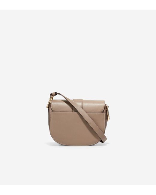 Cole Haan White Essential Mini Saddle Bag