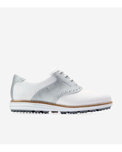 Cole Haan White Women's Øriginalgrand Saddle Golf Shoes