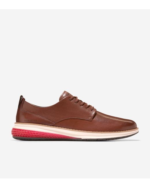 Cole Haan Brown Men's Øriginalgrand Energyweave Perforated Plain Toe Oxfords for men