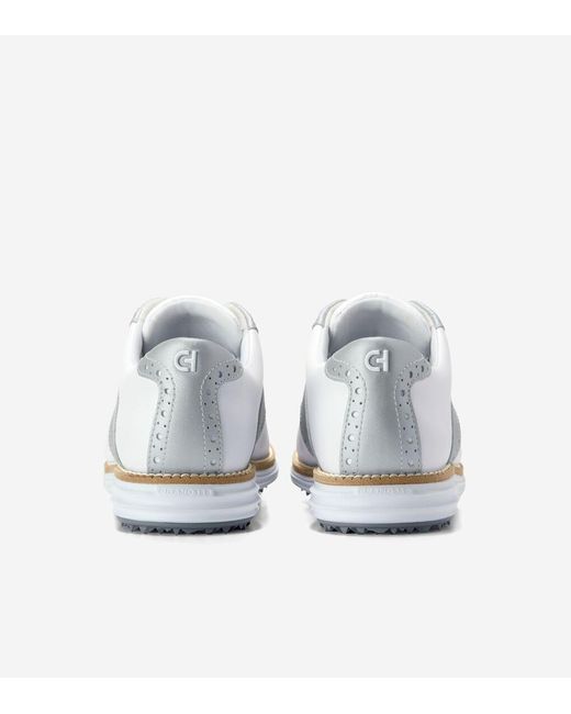 Cole Haan White Women's Øriginalgrand Saddle Golf Shoes