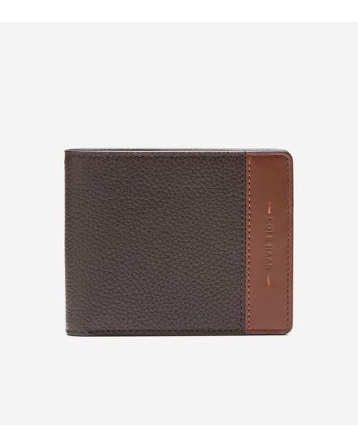 Cole Haan Brown Men's Triboro Leather Wallet for men