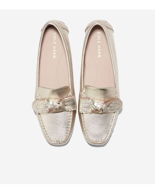 Cole Haan Natural Women's Bellport Bow Drivers