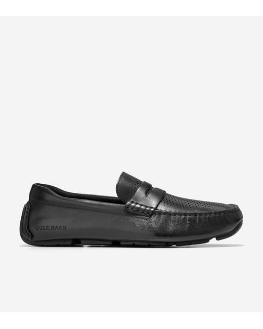 Cole Haan Men's Grand Laser Penny Driver in Black for Men Lyst
