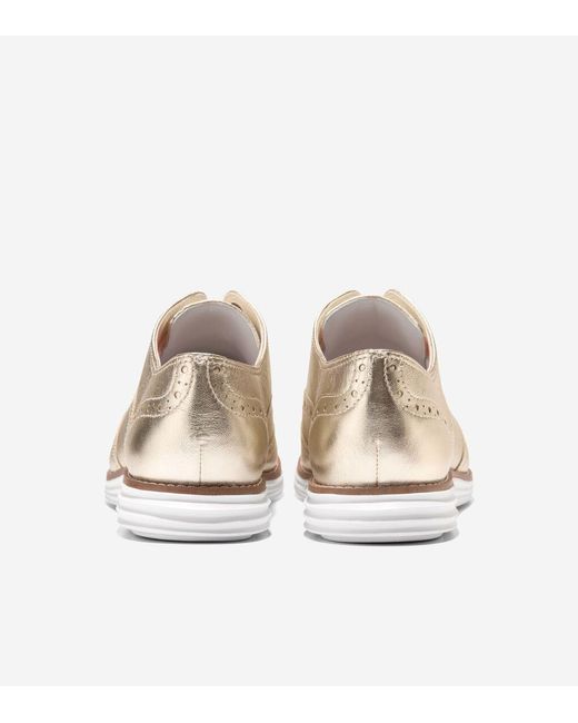 Cole Haan White Women's Øriginalgrand Wingtip Oxfords