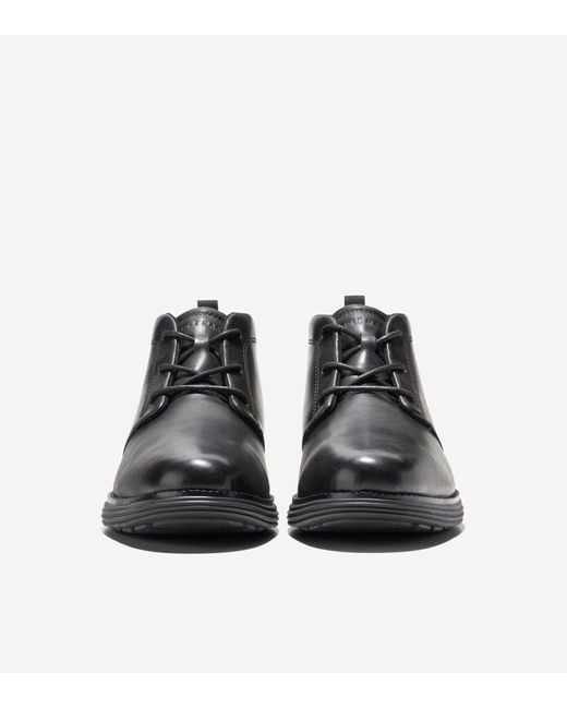 Cole Haan Black Men's Øriginalgrand Remastered Waterproof Chukka Boots for men