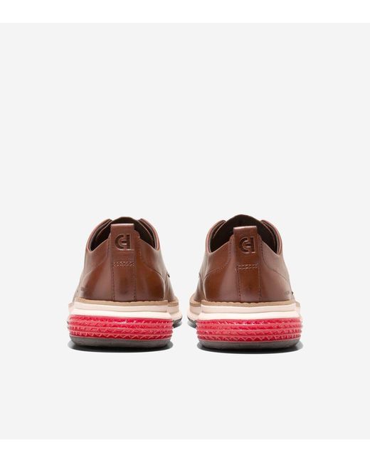Cole Haan Brown Men's Øriginalgrand Energyweave Perforated Plain Toe Oxfords for men