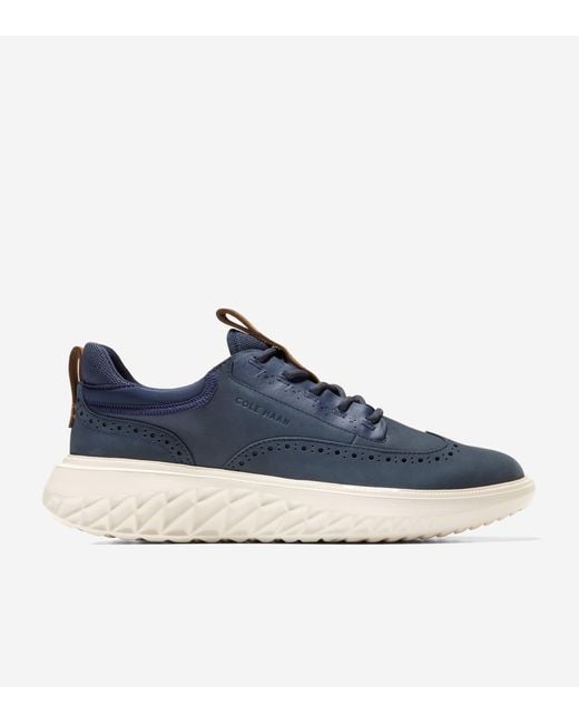 Cole Haan Blue Zerøgrand Wfa 2.0 Wingtip Oxford Shoes for men