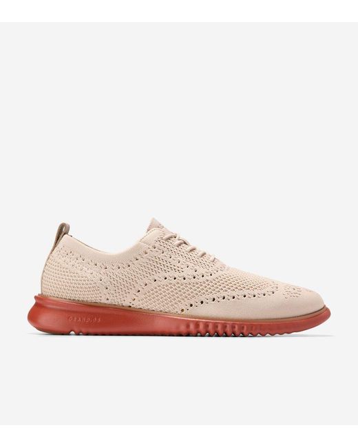 Cole Haan Pink Men's 2.zerøgrand Stitchlitetm Oxfords for men