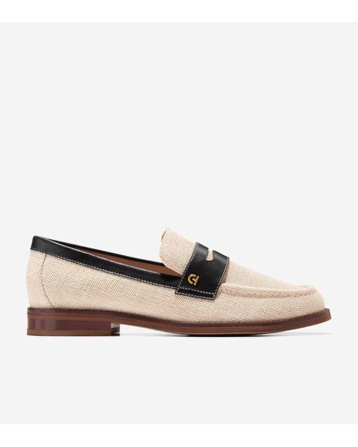 Cole Haan Natural Women's Lux Pinch Penny Loafers