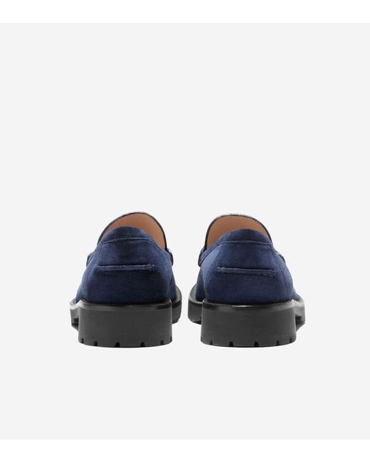 Cole Haan Blue Women's Treena Lug Loafers