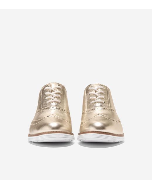 Cole Haan White Women's Øriginalgrand Wingtip Oxfords