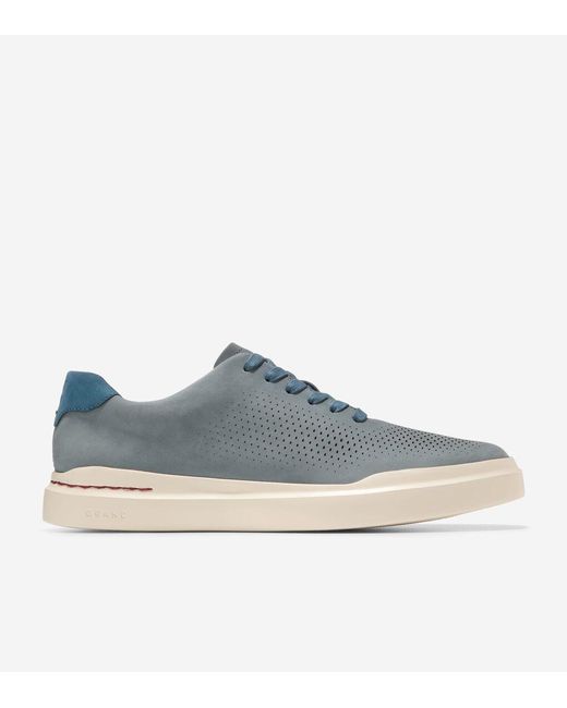 Cole Haan Blue Men's Grandprø Rally Laser Cut Sneakers for men