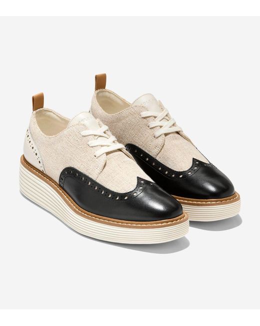 Cole Haan Multicolor Women's Øriginalgrand Platform Wingtip Oxfords