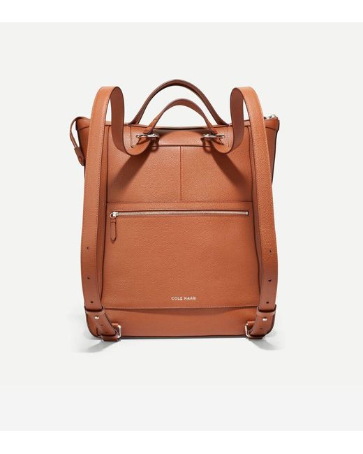 Cole Haan Brown Grand Ambition Convertible Backpack