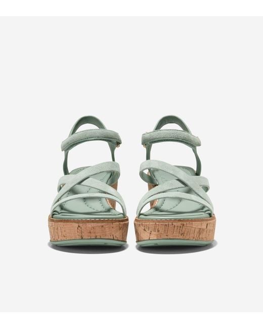 Cole Haan Metallic Women's Grand Ambition Azzura Strappy Wedge Sandal