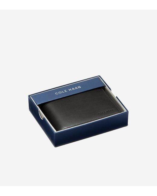 Cole Haan Black Men's Leather Slimfold Wallet for men