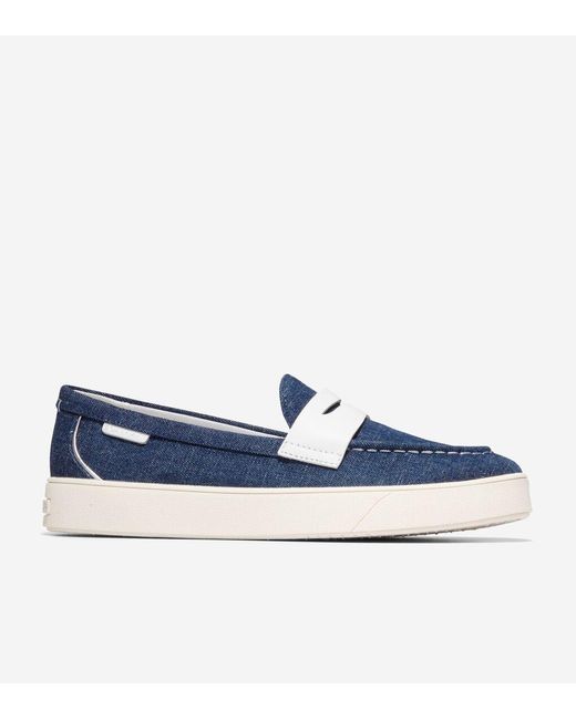 Cole Haan Blue Women's Nantucket 2.0 Penny Loafer