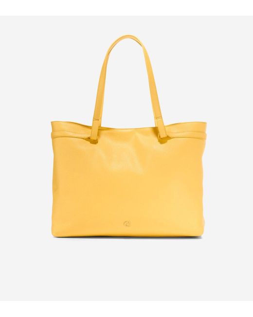 Cole Haan Yellow Essential Soft Tote Bag