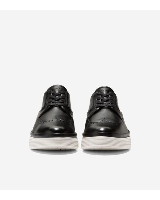 Cole Haan Black Women's Øriginalgrand City Platform Wingtip Oxfords