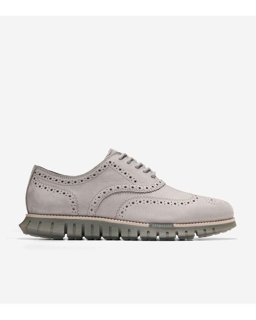 Cole Haan Gray Men's Zerøgrand Remastered Wingtip Oxfords for men