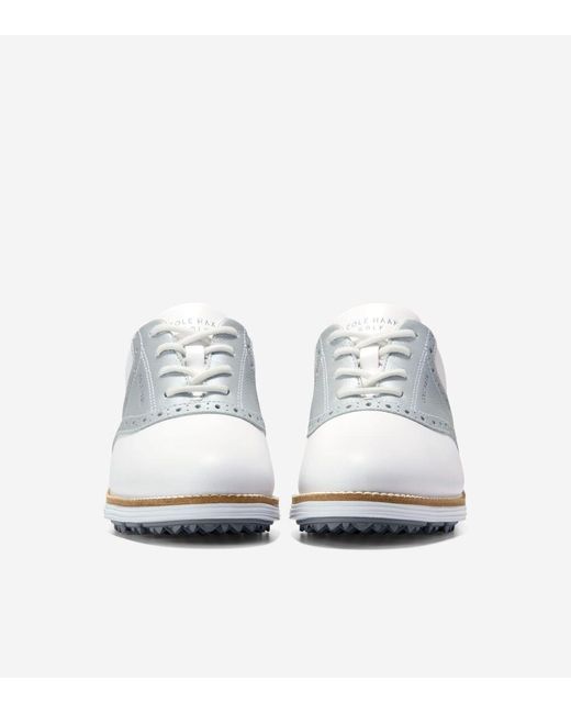 Cole Haan White Women's Øriginalgrand Saddle Golf Shoes