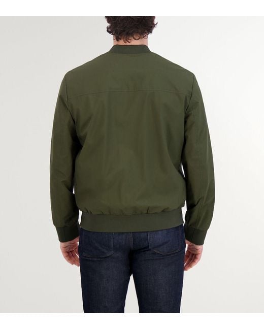 Cole Haan Green Men's Nylon Bomber Jacket for men