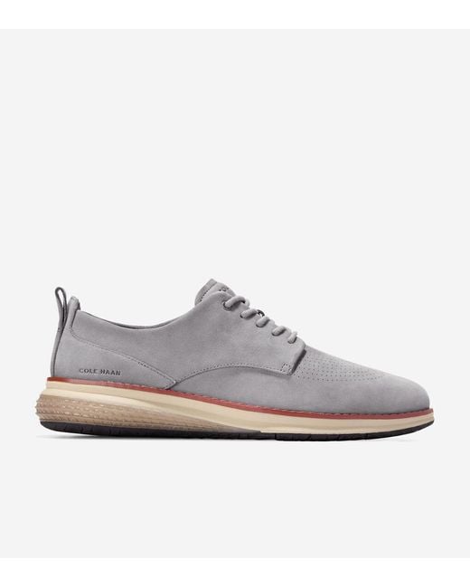 Cole Haan Gray Men's Øriginalgrand Energyweave Perforated Plain Toe Oxfords for men