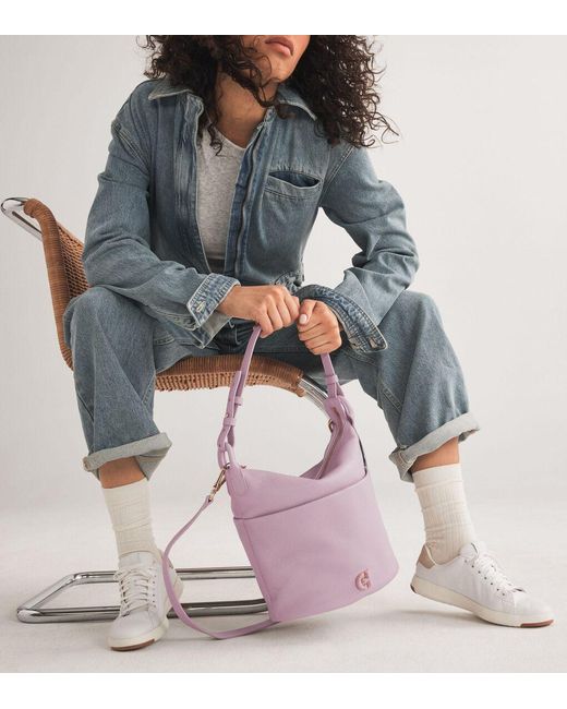 Cole Haan Pink Essential Soft Bucket Bag