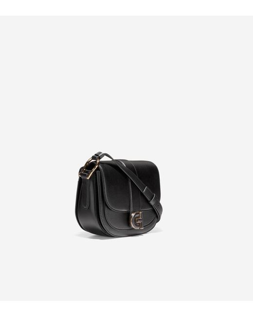 Cole Haan Black Essential Mini Saddle Bag