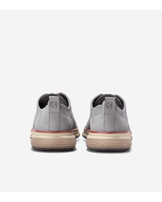 Cole Haan Gray Men's Øriginalgrand Energyweave Perforated Plain Toe Oxfords for men