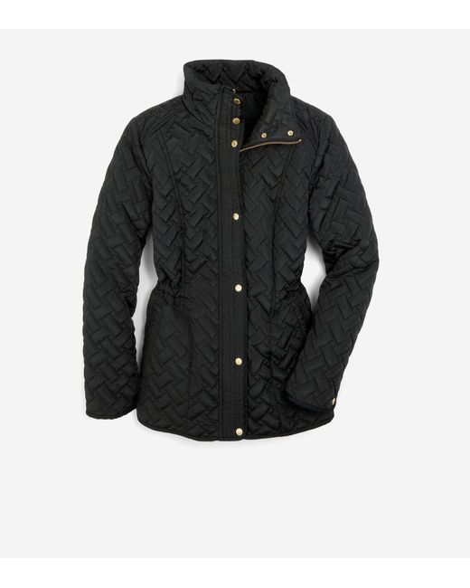 Cole Haan Black Women's Signature Quilted Classic Jacket