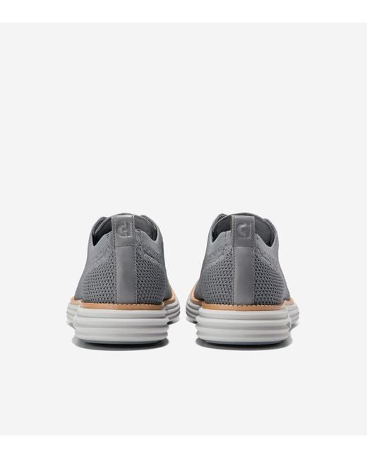 Cole Haan Gray Men's Øriginalgrand Remastered Stitchlitetm Oxfords for men