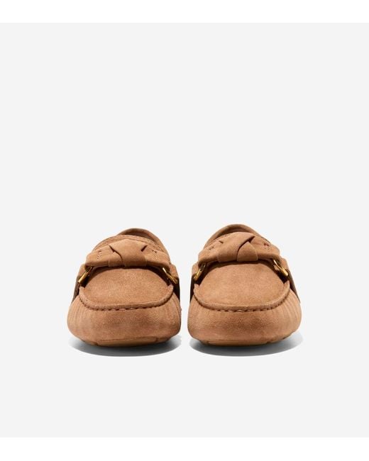 Cole Haan Brown Women's Emmie Knot Drivers