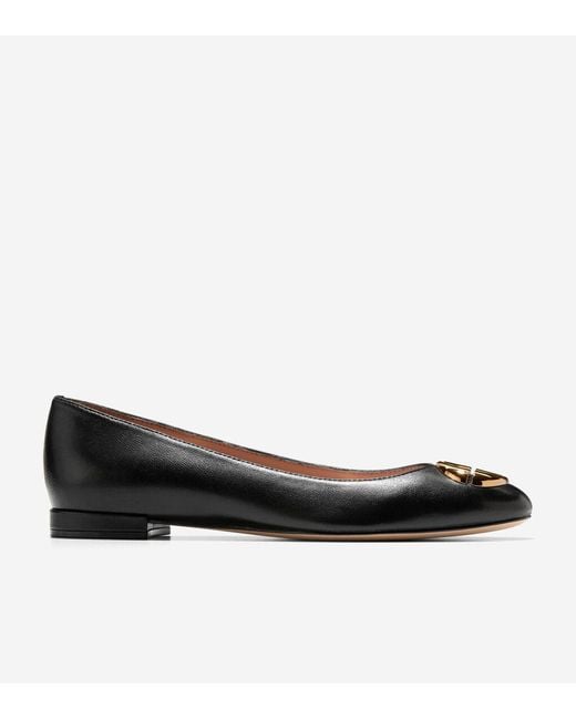 Cole Haan Black Women's Skylar Ballet Flats