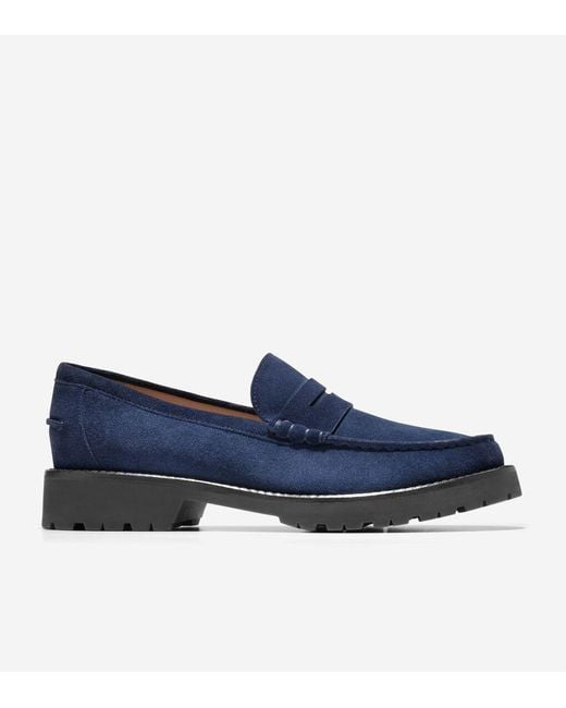 Cole Haan Blue Women's Treena Lug Loafers