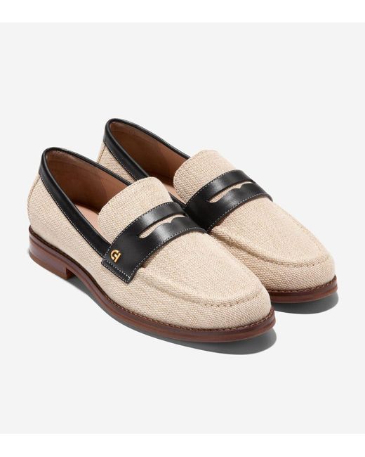 Cole Haan Natural Women's Lux Pinch Penny Loafers