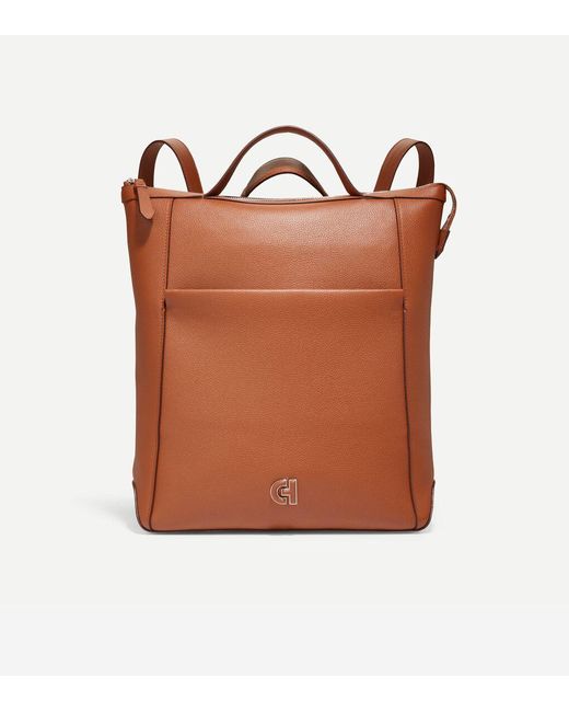 Cole Haan Brown Grand Ambition Convertible Backpack